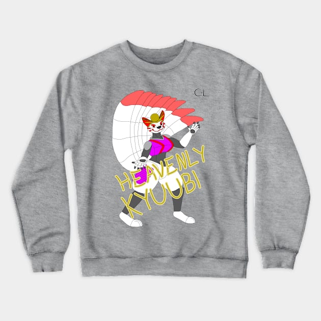 Heavenly Kyuubi Crewneck Sweatshirt by Cyborg-Lucario